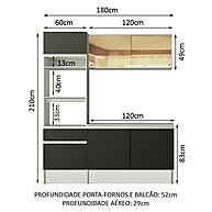 Cozinha Compacta Madesa Diamante: Praticidade e Estilo - imagem 2