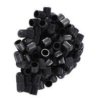 Kit 100 Tampas de Válvula Pretas YOUTHINK: Proteção e Estilo para Seus Pneus - imagem 1