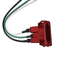 Tomada Embutir Vermelha 2P+T 10A 250V Margirius: Segurança e Estilo - imagem 2