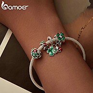 Pingente Trevo de Prata 925 Bamoer: Sorte e Estilo! - imagem 2