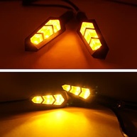 Luzes de Seta LED Universais para Motos Elétricas 36V-60V - Segurança e Estilo - imagem 2