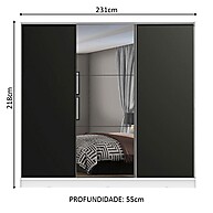 Guarda Roupa Casal Zurique: Espaço & Estilo! - imagem 2