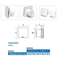 Exaustor Silencioso 100mm Bivolt – Renove o Ar do Seu Ambiente com Estilo - imagem 2