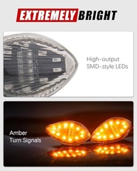 Luz de Seta LED Fumê para Honda Grom 2014-2019: Segurança e Estilo com 2 Lâmpadas - imagem 4