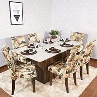 Capa para Cadeira 6 Lugares Luxo - Estilo Boho com Postagem Rápida - imagem 5