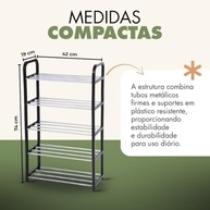Sapateira Vertical Luxo 5 Andares - Organize com Estilo e Praticidade - imagem 3