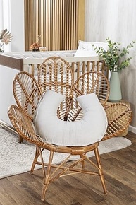 Apoio Amamentar Slim Linho Bege Mescla – Conforto e Estilo para Mães Modernas - imagem 3