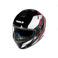 Capacete Peels Spike II BSN Fechado Moto Preto/Vermelho - Segurança e Estilo - imagem 3