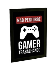 Quadro Decorativo A4 Gamer Não Perturbe - Trabalhando com Estilo - imagem 2