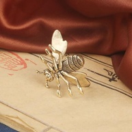Estatueta de Abelha em Bronze - Decoração de Mesa e Escritório com Estilo Natural - imagem 3