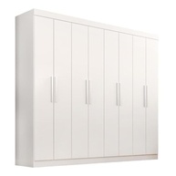 Guarda-Roupa Casal Lisboa 8 Portas 4 Gavetas Branco – Organização e Estilo para seu Quarto - imagem 5