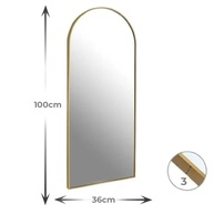 Espelho Oval com Moldura Preta 100x30cm - Decore com Estilo e Modernidade - imagem 3