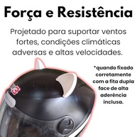Orelha de Gato para Capacete de Moto: Estilo e Diversão Dupla Face! - imagem 5