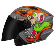 Capacete Moto Aberto New Liberty Three Coyote Fosco 60 Cinza: Estilo e Segurança para Sua Pilotagem - imagem 1