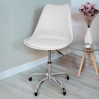 Cadeira Secretária Ícaro com Base Giratória Estofada - Conforto e Estilo para Seu Home Office - imagem 1