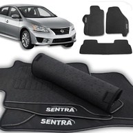 Jogo de Tapetes Automotivos Emborrachados para Nissan Sentra 2007-2014 (3 Peças) - Proteção e Estilo - imagem 1