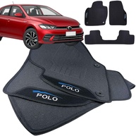 Tapete Borracha Automotivo Personalizado para VW Polo 2018-2025: Proteção e Estilo com Logo Bordado - imagem 1