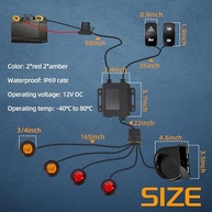Kit Seta UTV ATV JIEPENG 0208-TK-A-4: Segurança e Estilo para sua Aventura Off-Road - imagem 3