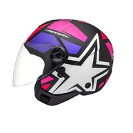 Capacete Peels Freeway 1ST Aberto Preto Fosco/Pink - Segurança e Estilo para Sua Moto - imagem 4