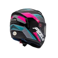 Capacete Peels Icon Element Feminino Rosa e Azul: Segurança e Estilo para Sua Pilotagem - imagem 5