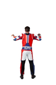 Macacão Tutto Moto Racing 1 Peça: Proteção e Estilo para Pilotos (Azul/Vermelho/Preto/Branco) - imagem 2