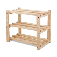 Sapateira de Madeira Pinus Natural com 3 Prateleiras – Organize seu Espaço com Estilo - imagem 4
