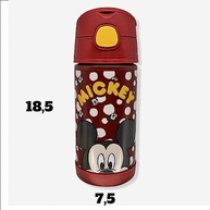 Garrafa Click Com Canudo 300ml Mickey - Estilo e Praticidade Infantil - imagem 5