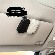 Porta Óculos Veicular Premium em Couro com Suporte Magnético - Organize Seu Carro com Estilo! - imagem 5