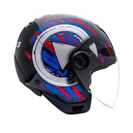 Capacete Moto Aberto Peels Freeway M-Play Preto/Azul - Segurança e Estilo para Sua Pilotagem - imagem 4