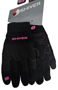 Luva Feminina Shiver Rocket Motoqueira - Proteção e Estilo GG Preto/Rosa - imagem 5