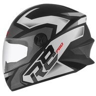 Capacete Fechado Pro Tork R8 Pro Fosco Preto e Prata - Segurança e Estilo para Sua Pilotagem (Tam. 58) - imagem 1