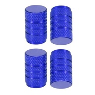 Tampas de Válvula de Pneu Alumínio Azul 4 Peças - Proteção e Estilo para Seu Veículo - imagem 3