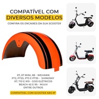 Paralama Traseiro Wehawk Personalizado para X7/X8 - Estilo Laranja/Preto e Proteção Superior - imagem 5