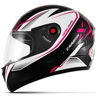 Capacete Fechado Mixs Fokker Carbon X 2019 Rosa Brilhante - Segurança e Estilo para Você! - imagem 2
