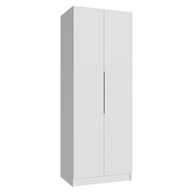 Guarda-roupa Neo 2P com 4 Prateleiras e Cabideiro Branco - Organize seu quarto com estilo - imagem 1