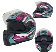 Capacete Fox FW3 GTX Rosa/Azul Tiffany - Segurança e Estilo para Motociclistas Unissex - imagem 2