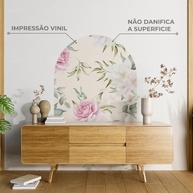 Adesivo de Parede Arco Floral Lavável - Fácil Aplicação e Estilo Sofisticado para Sala e Quarto - imagem 5