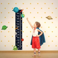 Adesivo de Parede Infantil Régua do Sistema Solar - Decore e Eduque com Estilo! - imagem 1