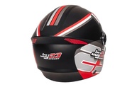 Capacete Street JOY23 SP Preto Fosco com Detalhes Vermelhos e Cinzas - Estilo e Segurança Urbana - imagem 5