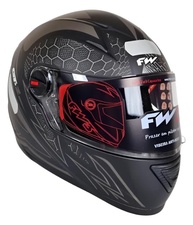 Capacete FW3 GT2 Preto Fosco: Estilo, Segurança e Conforto para Sua Pilotagem - imagem 5