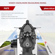 Espelhos Retrovisores Rotativos 360° para Moto: Segurança e Estilo para Yamaha, Kawasaki, Honda e Suzuki - imagem 5