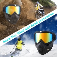 Máscara Tática Removível: Proteção e Estilo para Motocross, Paintball e Aventura! - imagem 3