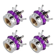 Tbest Tampas de Válvula Coroa Violeta: Estilo e Proteção Premium para Seu Veículo - imagem 4