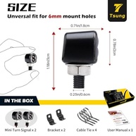 Mini Pisca-Pisca LED para Moto TSUNG: Estilo Retrô e Segurança para Harley, Honda, Suzuki e Mais - imagem 3