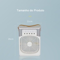 Ventilador Portátil com Umidificador e Luz LED - Refresque seu Ambiente com Estilo - imagem 2