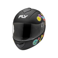 Capacete Moto Infantil Fly Young Vibes Preto Fosco: Segurança e Estilo para Pequenos Aventureiros! - imagem 3