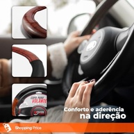 Capa de Volante Couro Sintético Clássic Amadeirado Universal: Estilo e Conforto na Direção - imagem 3
