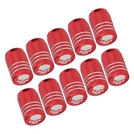 Tampas de Válvula Caveira em Liga de Zinco - Estilo e Proteção para seu Veículo (Vermelho) - imagem 5