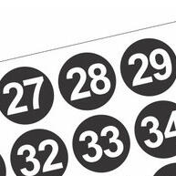 Adesivos Números 1 a 50 – Organização Fácil e Estilosa - imagem 1