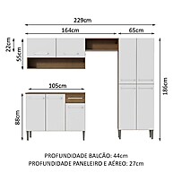 Cozinha Compacta Madesa Emilly Pop 229cm – Prática e Estilosa - imagem 2